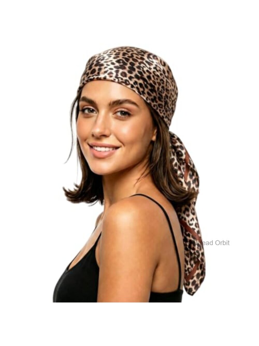Satin Silk Solid Square Scarf Hair Neck Bandana Fashion Accessory